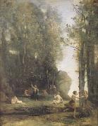 Idylle antique (Cache-cache) (mk11)  Jean Baptiste Camille  Corot